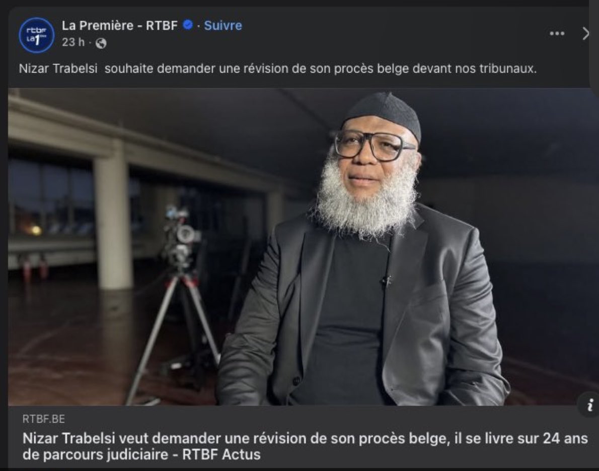 La <a href="/RTBFinfo/">RTBF info</a> a produit une émission réhabilitant pour ainsi dire Trabelsi. Rien sur les menaces de mort et d’enlèvement sur des agents pénitentiaires en 2020. Rien sur sa fidélité à Al-Qaida encore  rapportée en 2021. Rien sur la constitution d’un réseau extrémiste et djihadiste
