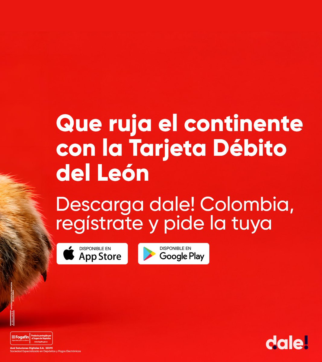 SantaFe's tweet image. Santa Fe se lleva en el corazón ❤️ y ahora también en tu tarjeta 💳

Activa tu nueva tarjeta débito del León 🦁 y disfruta de todos los beneficios 🛒

👉🏻 bit.ly/4a6hqFV

*Desde el 22-12-2025 puedes solicitar tu tarjeta @dale_com_co en físico, por ahora puedes activarla…