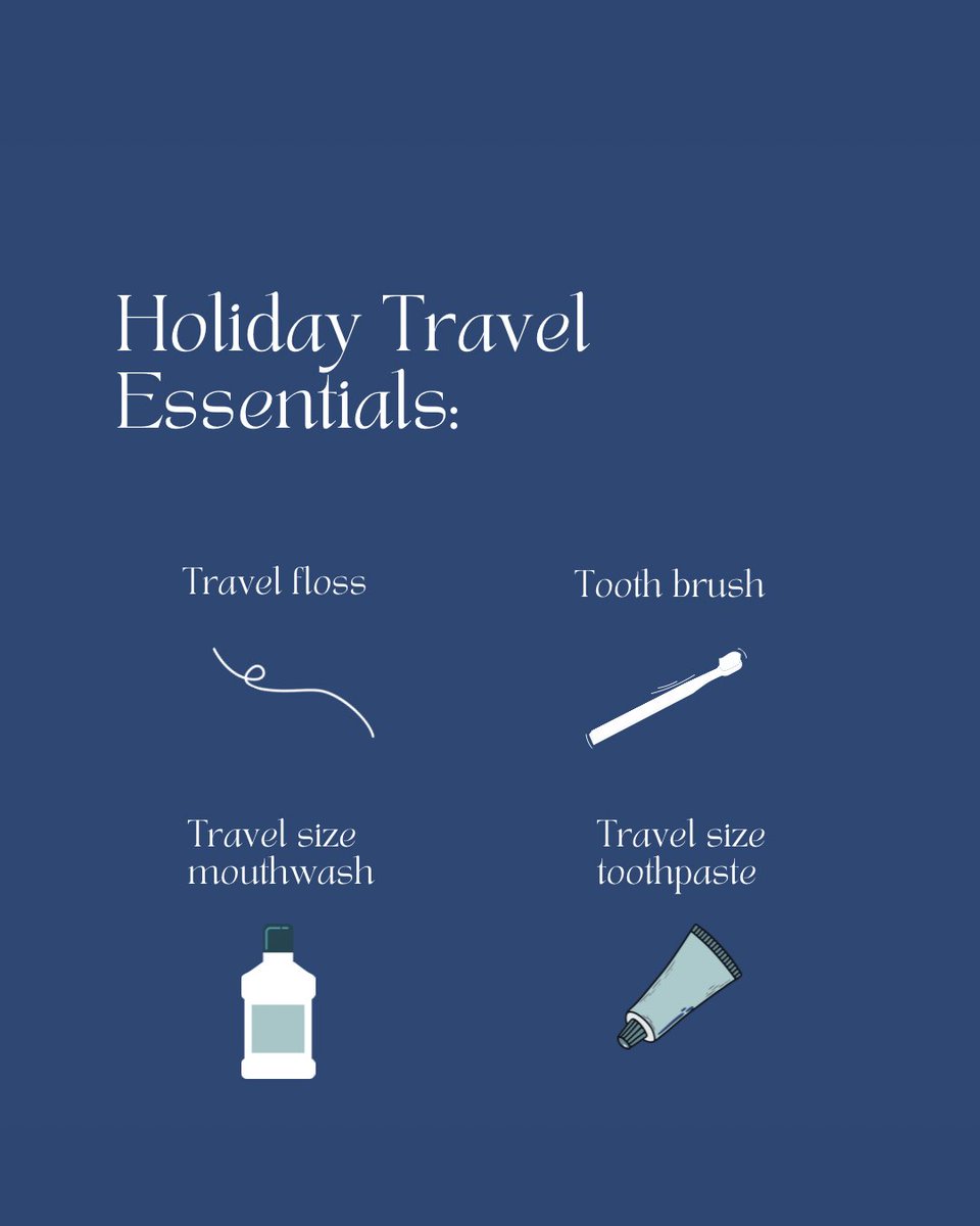 HighStreet_DDS's tweet photo. Traveling soon? ✈️🦷 Don’t forget your dental essentials! Pack your toothbrush, floss, travel-size toothpaste, and mouthwash to keep your smile fresh wherever your adventures take you. Healthy habits go wherever you go! 😁✨

#DentalTravel #HealthySmile #TravelTips https://t.co/TTcZoalH5V