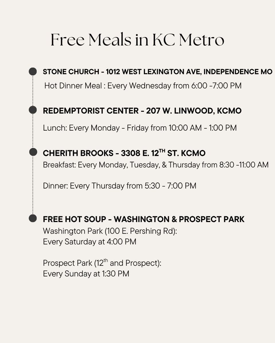 Here at CDI, we recognize that people deserve assistance in times of need, so we have compiled a list of places in the Kansas City Area that offer free meals. Reach out to our team if you have any questions!

#KUCDI
