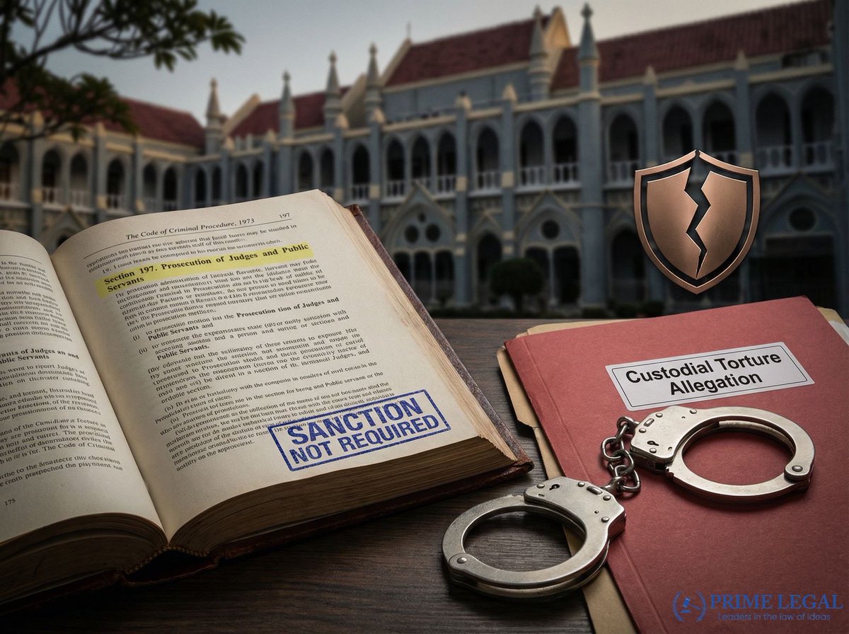 PrimeLegal4's tweet image. MP High Court Denies Section 197 Protection: Custodial Assault Not Part of Official Duty

#MPHighCourt #Section197 #CustodialAssault #LegalNews #JudicialRuling #HumanRights #Accountability #IndiaNews #CriminalLaw #Judgement

Click here to read more: lnkd.in/gKAf2Ruy