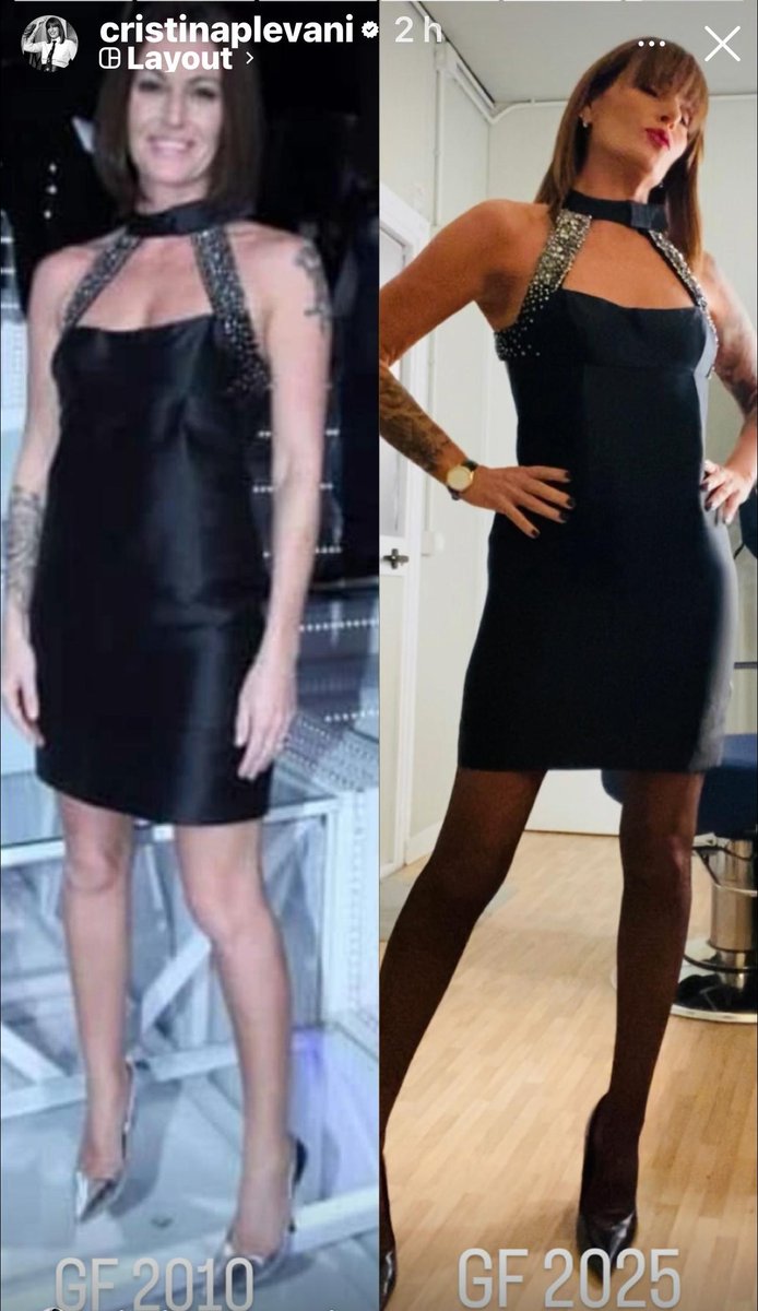 1 puntata Gf  2010 
Oggi Gf 2025
Stesso abito 🙌🙌🙌
#grandefratello
