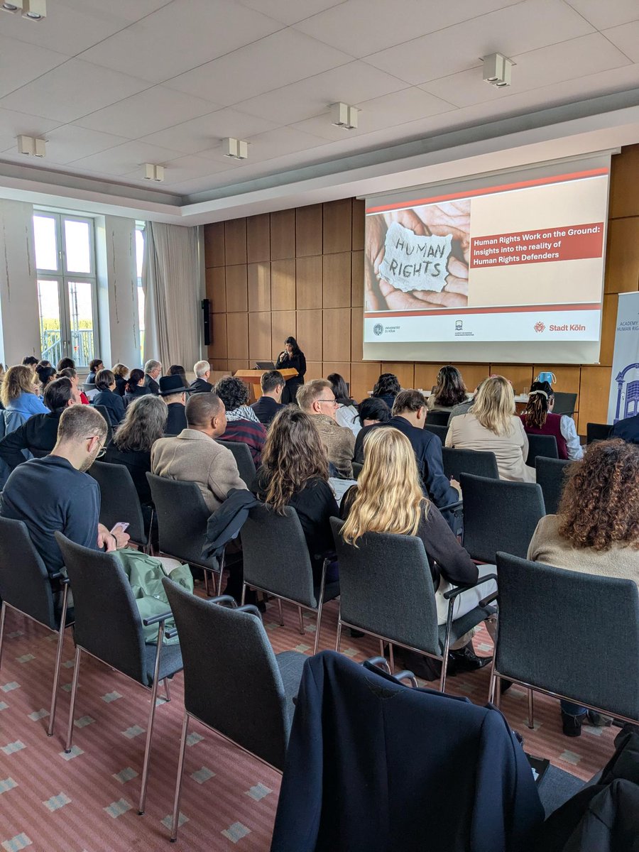 We are at <a href="/UniCologne/">Universität zu Köln</a> attending “How to defend Human Rights Defenders?”. Authoritarian govts hit journalists too often. Protecting human rights defenders is inseparable from defending press freedom. Frontline voices from Afghanistan, Russia, Zimbabwe are making the stakes clear.