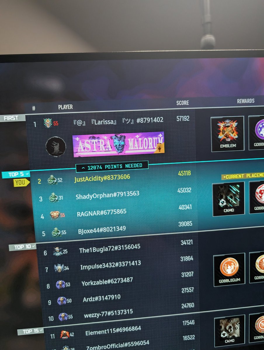 JustAcidity's tweet image. Camo hopefully secured thankfully. I was worried I wasn't going to be able to get it. For future notice, @Treyarch, don't do this ever again. Ever.