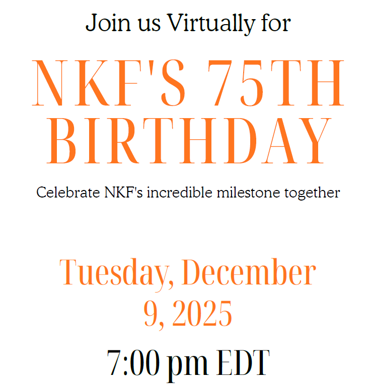 It's <a href="/nkf/">National Kidney Foundation</a>'s 75th Birthday!

Join NKF staff and friends from across the country to celebrate 75 years of advocacy, innovation, and resilience by joining a virtual social hour TODAY at 7:00 PM EDT. 

Learn more and RSVP now: kidney.zoom.us/meeting/regist…