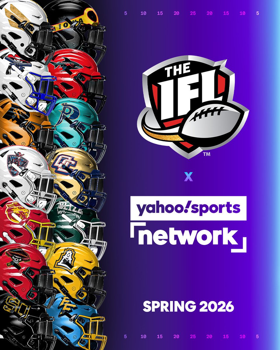 The Indoor Football League (<a href="/IndoorFL/">Indoor Football League</a>) is coming to Yahoo Sports Network! 🏈

Yahoo Sports Network, operated by C15 Studio, will be the exclusive home for 59 live IFL games in 2026, including:

▪️ A selection of marquee Friday and Saturday night contests.
▪️ Two first-round