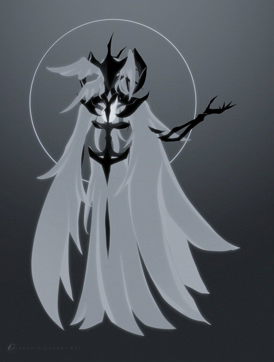 Nihath, Jhaku, and Bellat's human-shape. Bellat's is a redesign since I felt like their original didn't fit their vibe, heh. 
Ecliptic info: auspiciousart.net/species/eclipt… 
#eclipticspecies #lumion #angel #demon