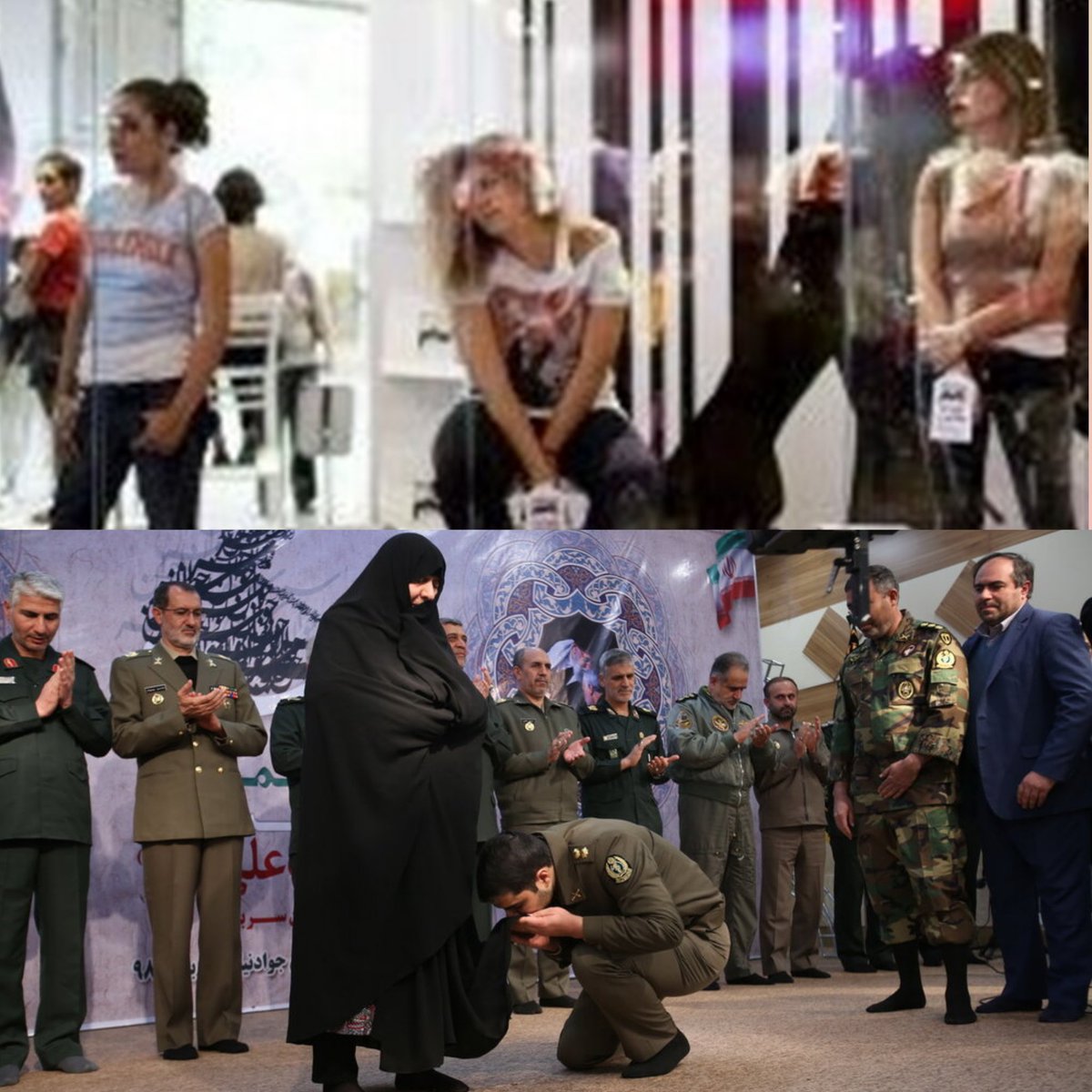 2022javadi's tweet photo. در غرب منزلت زن ، در همین حد است یعنی تبلیغات.
در اسلام  منزلت زن تا جایی بالا میبرد که جلوی آن سر تعظیم فرود می آورند.
#شمیم_فاطمی
#زن_ایرانی https://t.co/AMnJeoEUOU
