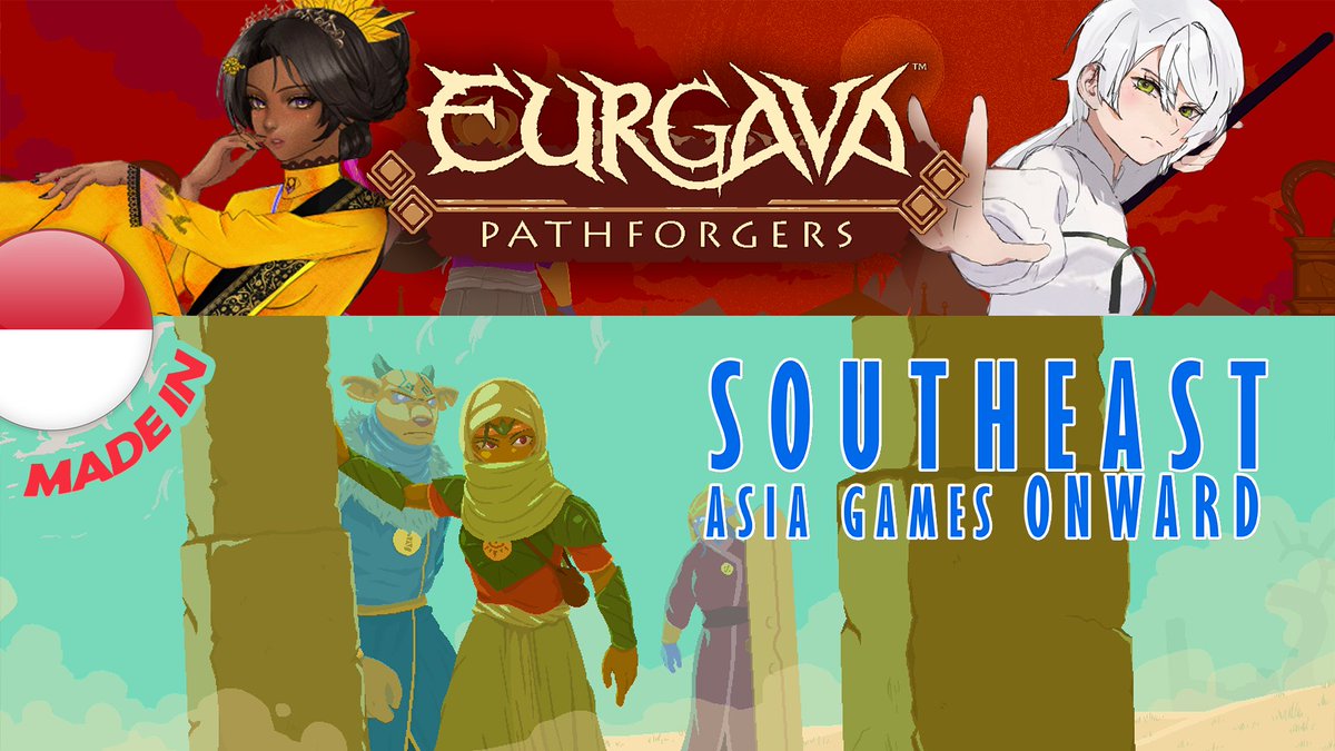 Another week, another collab with <a href="/yuunalee22/">YuunaLee22 🧸 ⚔️ Exorcist Company</a> but this time is <a href="/eurgavaSTORY/">EURGAVA | Wishlist "EURGAVA - Pathforgers" now!</a> PATHFORGERS DEMO, 3.30PM MYT/SGT, #kekawair
for the #SEAGO2025 by
<a href="/SEAGamethetic/">South East Asia Game Aesthetic</a>
,
<a href="/VirtualSEAsia/">Virtual SEAsia</a> 
,
<a href="/PlayPrimeShow/">PlayPrime</a>