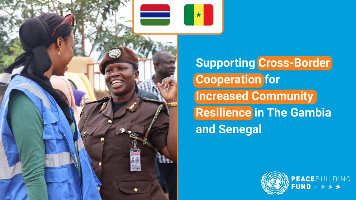 #PBF is supporting the Cross-Border Cooperation Project in 🇬🇲 &amp; 🇸🇳, partnering with non-governmental organizations, government departments, <a href="/IOMGambia/">IOM The Gambia</a>, and <a href="/faogambia/">FAO Gambia</a> to strengthen community resilience and cooperation across border districts #InvestInPeace