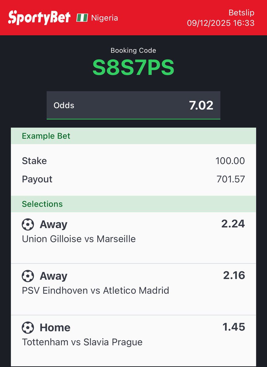 Collect these two odds!!! Thank me later, join my telegram for more, join here 👉🏾 t.me/kdcglobalmustw…