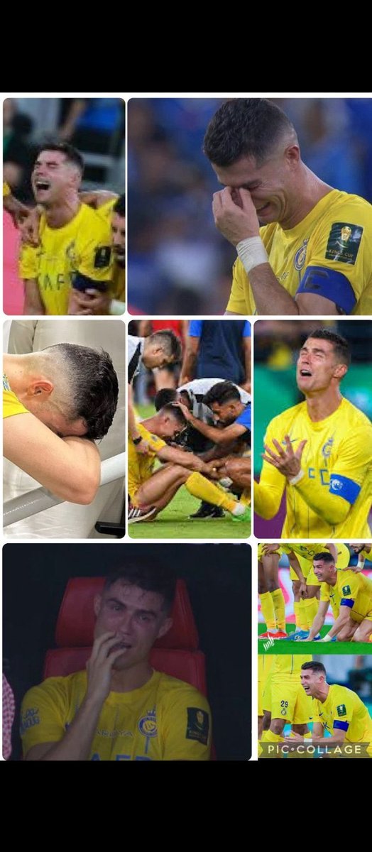 النادي الوحيد الذي أبكى #كريستيانو هو نادي #الهلال
وهذا سيسجل في تاريخ رونالدو هزائم #الهلال له وقوته وكيف استطاع هذا النادي العالمي أن يبكي لاعب عالمي مثل #كريستيانو_رونالدو 😃😃😃😃😃😃😃😃😃بكايه