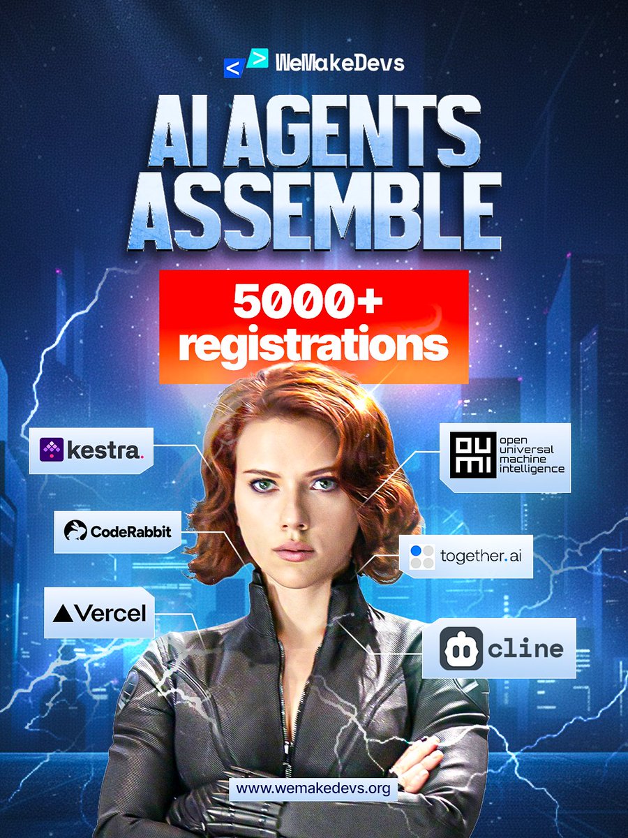 We’ve crossed 5,000 participants in our ongoing hackathon. Looks like a lot of folks are going to be busy this weekend. What are you waiting for?

Join <a href="/cline/">Cline</a>, <a href="/kestra_io/">Kestra</a>, <a href="/Oumi_PBC/">Oumi</a>, <a href="/vercel/">Vercel</a>, <a href="/coderabbitai/">CodeRabbit</a>, and <a href="/togethercompute/">Together AI</a> and compete for $20,000 in prizes, plus tons of