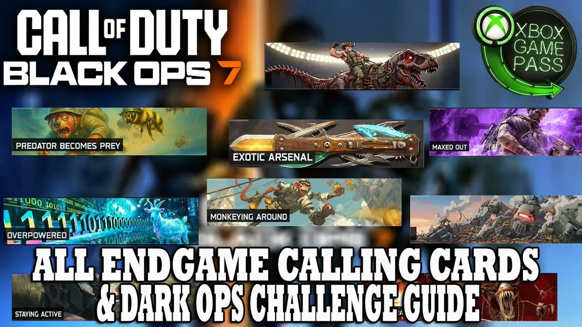 UntilTammaro's tweet photo. And here is the Endgame Calling Cards &amp; Dark Ops guide for Black Ops 7!
https://t.co/9brIS7lSyi https://t.co/U9WkxhywGQ
