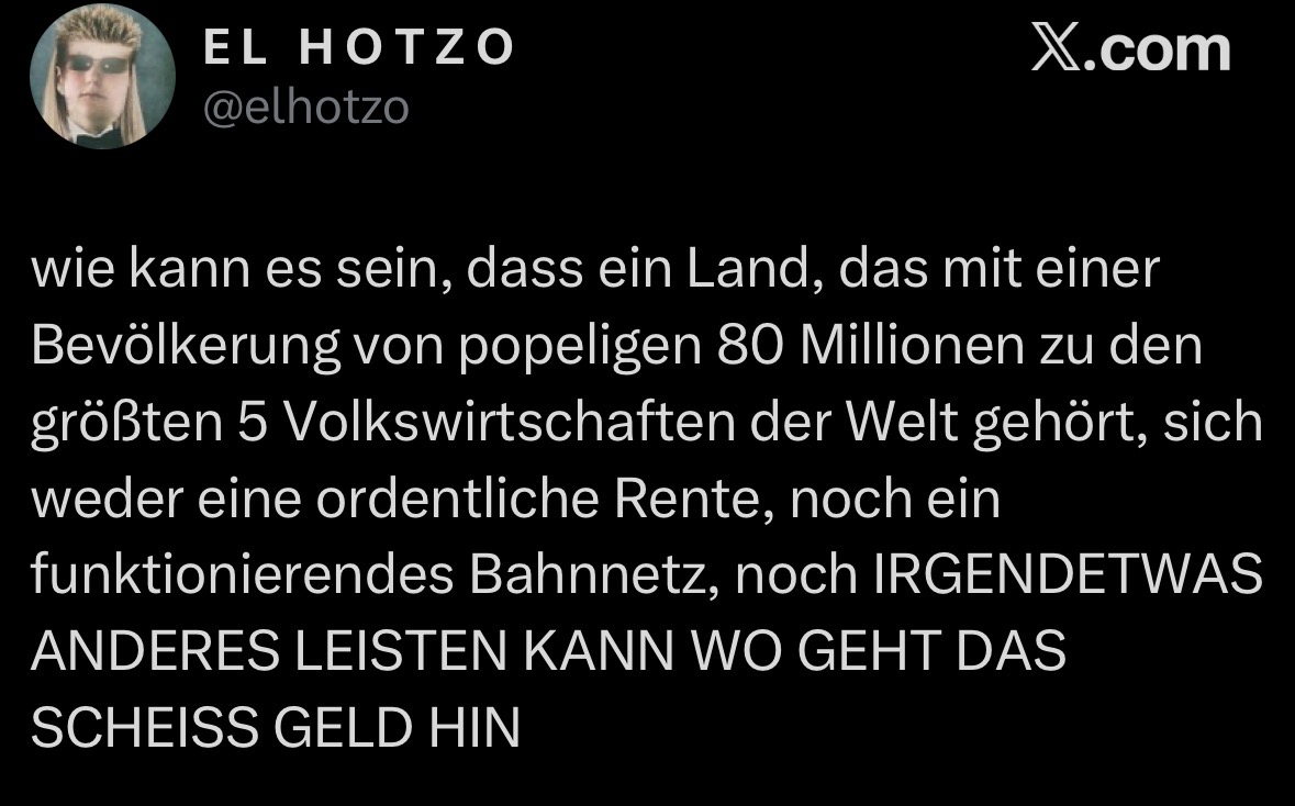 Die Antwort auf diese Frage wird ihm nicht gefallen.