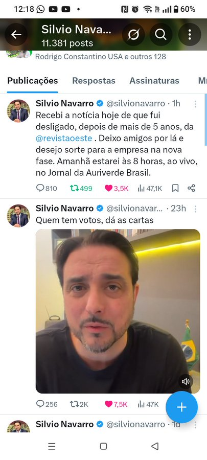 zfabrogmailcom's tweet photo. Desligar um JORNALISTA do QUILATE do Silvio que ajudou essa revista chegar onde chegou.Demiti-lo dessa maneira deve ter dedo de algum GRAÚDO por trás.
Já cancelou sua inscrição,sua assinatura  e deixou de seguir a REVISTA OESTE? https://t.co/0DXRYeIRd9