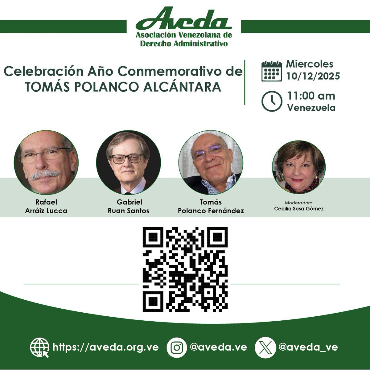 Los invitamos a acompañarnos mañana para rendir homenaje al profesor Tomás Polanco Alcántara, miembro fundador de AVEDA y uno de los grandes juristas e intelectuales del país.