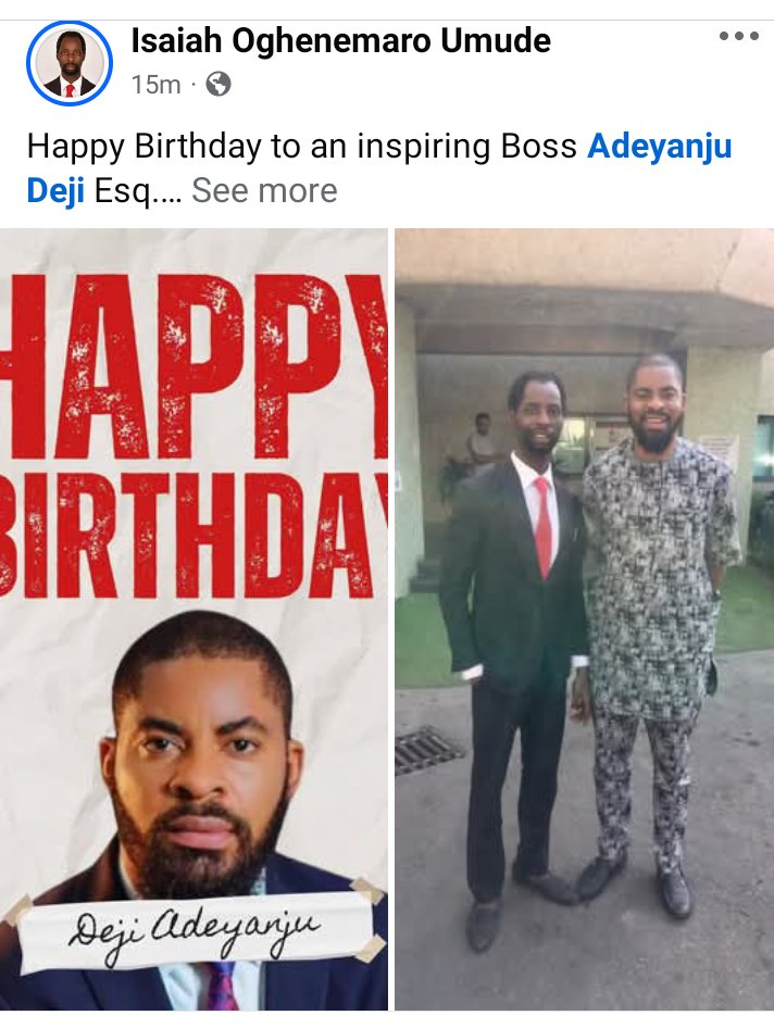 isaiahumude's tweet photo. Happy birthday boss @adeyanjudeji https://t.co/9TxEO1OVXd