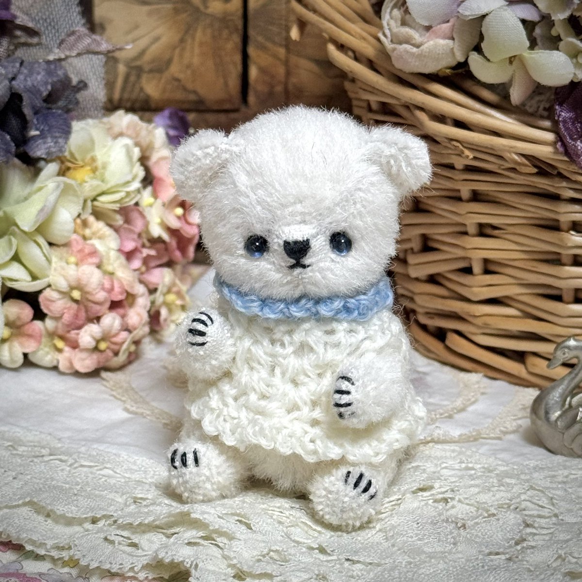 ふ*ん様 ぶんちべあ 作家様 テディベア ハンドメイド ぶんちべあ/ 【フカコロくまさん（グレー）】 | ≪終了企画≫,《終了