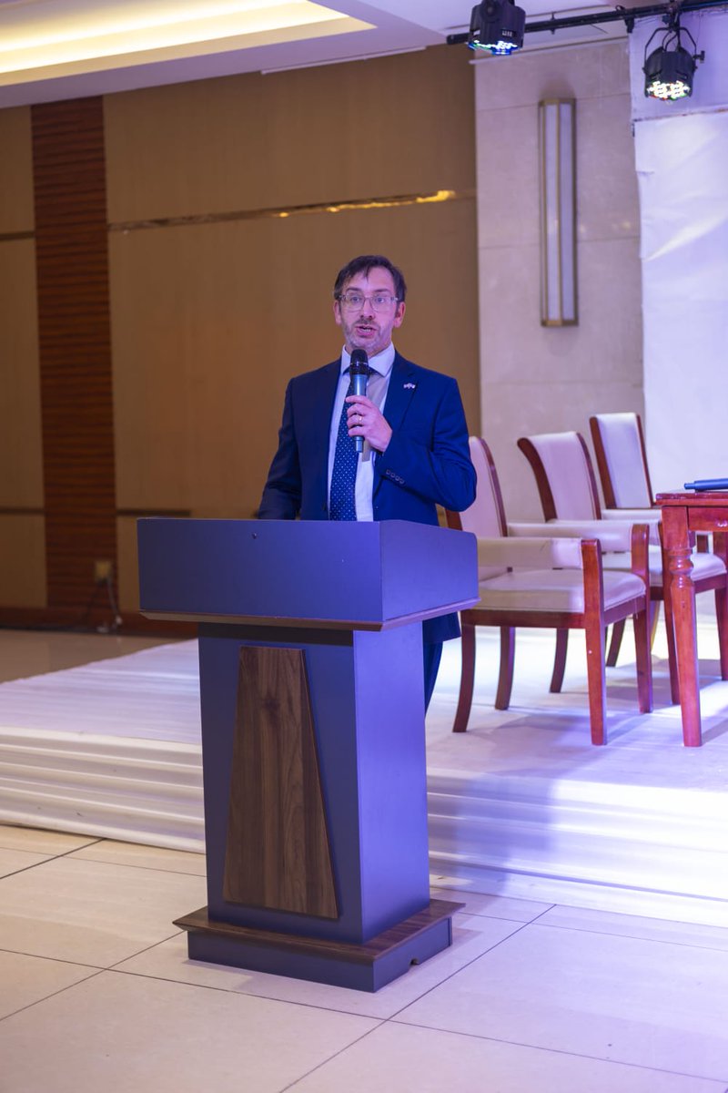 UKinLiberia's tweet photo. Our Charge d'Affaires, Simon Tooth, attended 🇱🇷 national #IACD event, with over 100 school pupils. The stimulating event, with debate, poetry and music, underscored the importance of empowering young people. #IACD2025 #GoFarGoTogether https://t.co/pbhquXAJ1h