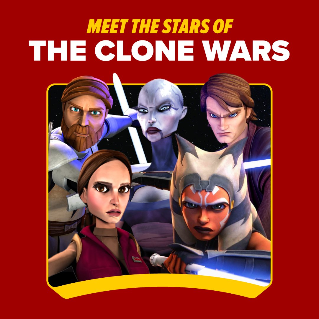Where can you find conflicted Jedi, wise master, formidable Padawan, determined senator, &amp; a deadly assassin? #MEGACONOrlando when Star Wars: The Clone Wars Cast, Matt Lanter, James Arnold Taylor, Ashley Eckstein, Catherine Taber, &amp; Nika Futterman reunite: spr.ly/60147hkG2