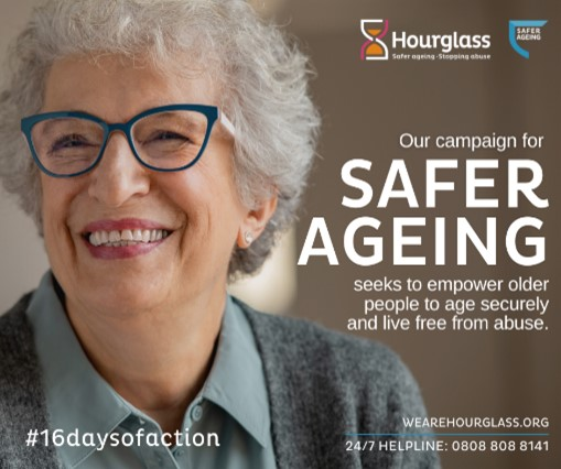 Last year, the ONS estimated that over 375,000 people aged over 60 had suffered domestic abuse in a single year in England &amp; Wales. The specialist service Hourglass supports older people experiencing physical, sexual, or economic abuse. Their helpline no. is 0808 808 8141.