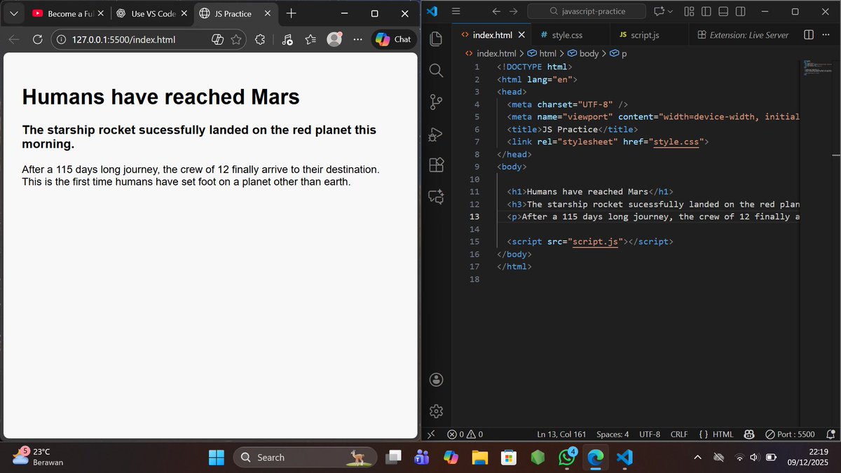 FLight2304's tweet image. Fast forward to today. Today I learned how to pull an image from Google using its URL and make it resize automatically to fit the screen.
Small win, but it felt good.
#JavaScriptJourney #CodingJourney #BuildInPublic