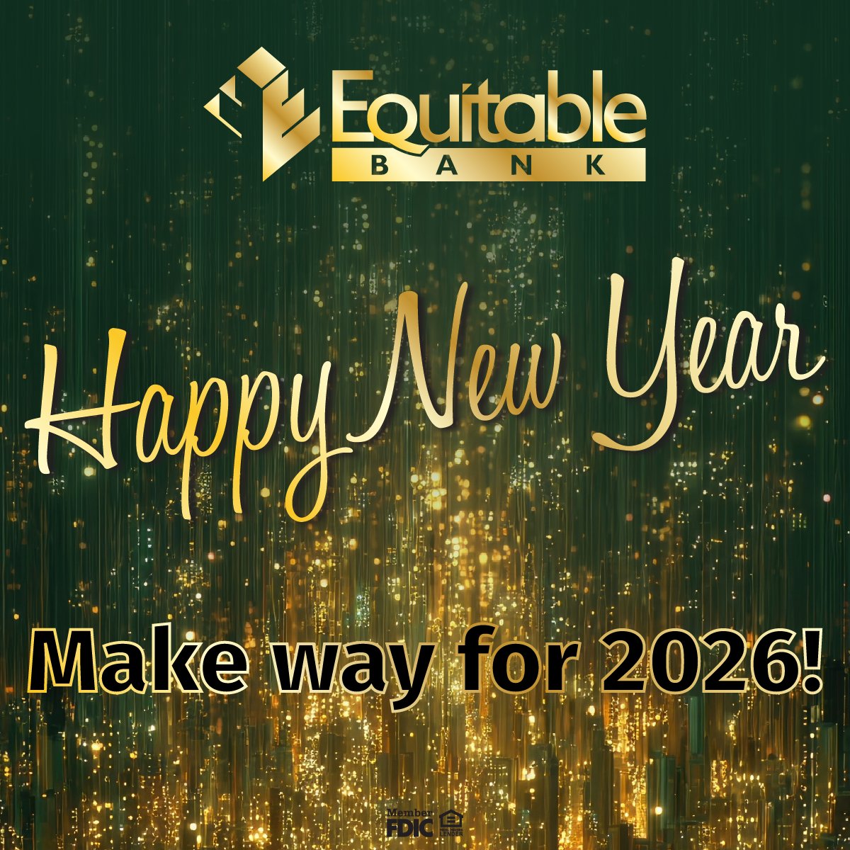 BankEquitable's tweet image. As we close out the year, we’re grateful for the support of our community and look forward to all the possibilities ahead. Wishing you a safe and joyful celebration tonight!  🍾 🎉