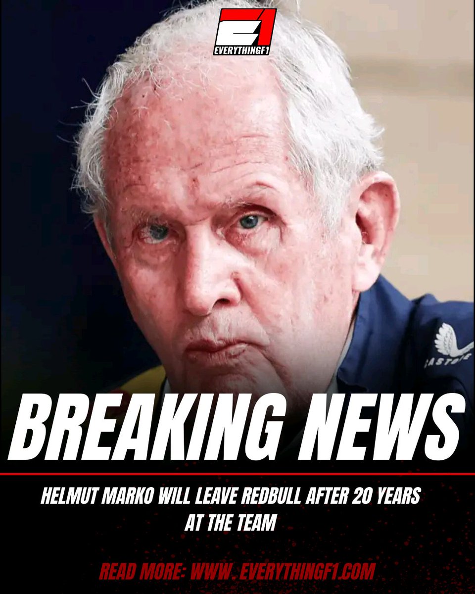 EverythingETS's tweet image. Helmut Marko to Leave RedBull after 20 years with the team