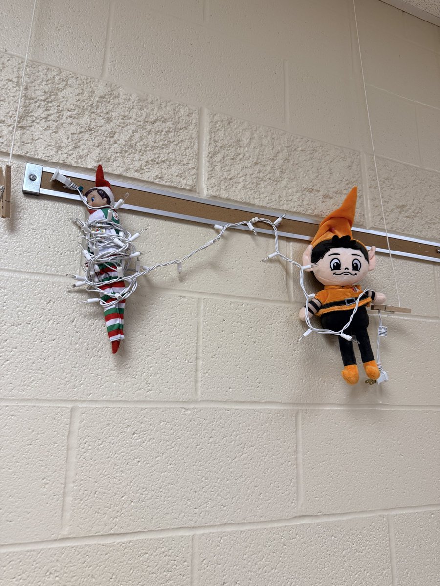 Brownie found our elf Harvey and it looks like they’re having fun on Twinkle Tuesday! 
<a href="/SITG_Browns/">Stay in the Game! Attendance Network</a> <a href="/KQuall/">Kristine Quallich</a>