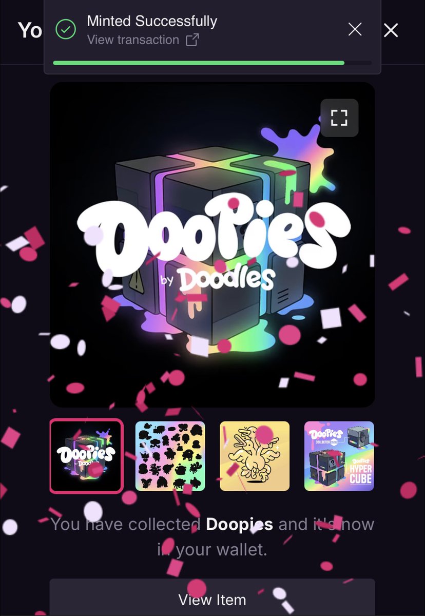 Doopies!! 

Can't wait - this is about to become one of the most diverse and interesting NFT collections of all time..and I've just got my little piece of it  🥳