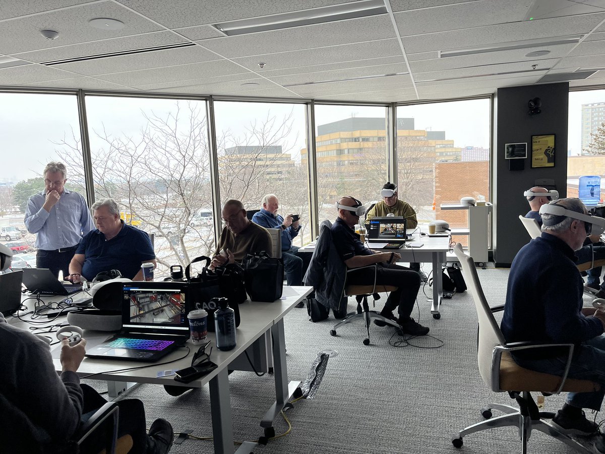 CertiFireFA's tweet image. All our Certi-Fire trainers in one room, learning, creating, and experiencing the future through VR. 🚀

#Certifire #TrainTheTrainer #TrainerTraining #ProfessionalDevelopment #SkillsUpgrade #LeadershipDevelopment #VRTraining #EdTech #LearningInnovation