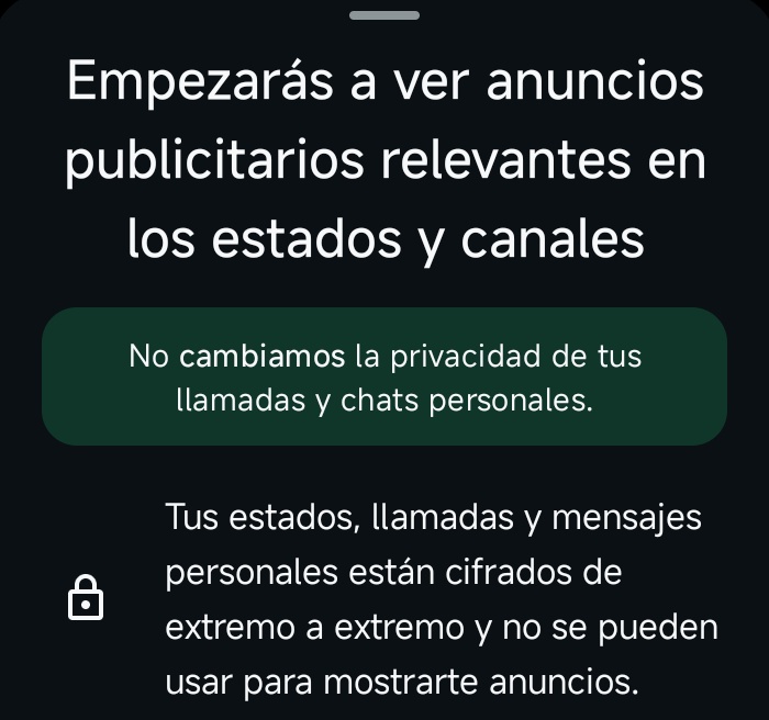 QUE WHATSAPP AHORA TIENE ANUNCIOS???????