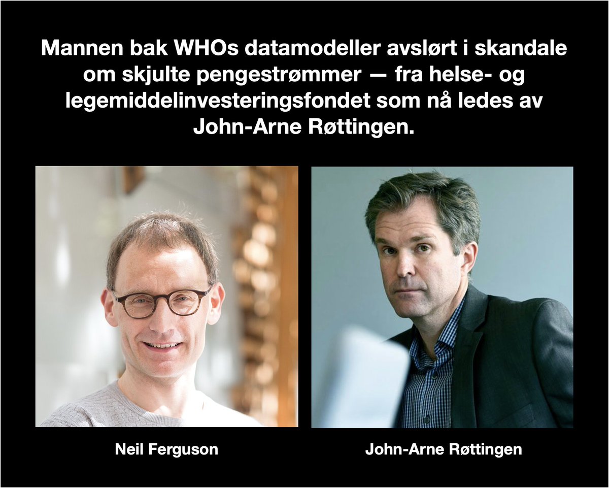 tveitmiljo's tweet photo. NEIL FERGUSON TATT MED BUKSENE NEDE — IGJEN: BURDE SENDE SJOKKBØLGER INN I NORGES ALLER HELLIGSTE

Mail on Sunday avslørte denne uken at Neil Ferguson – arkitekten bak lockdown-modellene som WHO og Europa fulgte – mottok over 60 millioner kroner! fra Wellcome Trust, uten å opplyse det da han styrte britisk og internasjonal covid-politikk (1).

Dette er mannen som i to tiår har levert de mest innflytelsesrike krisemodellene i vestlig helsepolitikk – fra BSE til svineinfluensa og videre til covid. 

Modellene hans er datagenererte scenarier som – notorisk, og gang på gang – har overskutt virkeligheten med kolossale marginer, slik en av verdens mest siterte epidemiolog, John Ioannidis, dokumenterer i en fagfellevurdert analyse (2).

Ioannidis beskriver modellene som et “systematisk mønster av ekstreme overestimat”, og Ferguson har hele tiden blitt stående som selve prototypen på en alarmist som aldri treffer – men som likevel får fornye sin autoritet hver gang en ny krise oppstår.

Likevel var det nettopp disse modellene WHO brukte som beslutningsgrunnlag – og som norske helsemyndigheter lente seg direkte på da nedstengningene ble innført (3).

Samtidig kanaliserte den norske staten milliarder inn i samme globale miljøer, uten engang å føre regnskap som offentligheten kunne ettergå. 

Aftenposten rapporterte allerede i 2017 at Riksrevisjonen fant mangelfull journalføring og hemmelighold rundt milliarder som ble gitt til den globale vaksinealliansen GAVI.

(«Sentrale dokumenter om norske bistandsmilliarder skjult for offentligheten i UD», Aftenposten 2017) (4).

Det er altså ikke bare London som har et problem. Norge fulgte Fergusons modeller, samtidig som Wellcome var med på å grunnlegge CEPI i FHIs lokaler og finansierte FHI-miljøet indirekte. Plutselig handler britenes skandale om skjulte pengestrømmer ikke bare om dem – men om oss.

Når samme miljø både modellerer pandemien, finansierer vaksineteknologien, sitter i WHO-strukturene som definerer krisen – og samtidig er dypt inne i norsk beslutningsstøtte gjennom CEPI og FHI, da er dette ikke lenger en britisk historie om skjult finansiering.

Det er et systemproblem i global helseforvaltning. Og Norge ligger midt i det.

WELLCOME, CEPI OG FHI: EN USYNLIG TRIANGELMAKT

Wellcome Trust er ikke en marginal veldedighetsstiftelse — det er en global kapitalmakt med en av de høyeste historiske avkastningene blant forskningsstiftelser. 

Over flere tiår har fondet oppnådd jevnt over 10–12 % årlig avkastning, og i dag utgjør dets finansielle formue flere titalls milliarder pund. Det betyr at når Wellcome finansierer forskningsinstitusjoner, vaksineprosjekter eller internasjonale helseallianser, er det ikke bare som velgjører — men som investor med enorme økonomiske interesser. 

Når samme stiftelse samtidig sitter midt i strukturer som påvirker helsepolitikk, forskning og pandemibeslutninger, krever det at vi stiller det fundamentale spørsmålet: Er dette fremdeles offentlig helse – eller privat kapital med global rekkevidde?

Når man legger pengestrømmene og beslutningsstrukturene oppå hverandre, trer et bilde frem som er langt mer samordnet enn norske myndigheter noen gang har erkjent.

CEPI ble lansert hos WEF i Davos i 2017 av Erna Solberg, Bill Gates, Jeremy Farrar (Wellcome Trust) og GSK-sjef Andrew Witty – med Wellcome Trust og Gates Foundation som hovedinitiativtakere og milliarddonorer. Hovedkontoret ble lagt til Folkehelseinstituttets lokaler i Oslo, der FHIs John-Arne Røttingen ledet CEPI-sekretariatet. (4)

At et internasjonalt helseforetak med kontorer hos FHI lanseres fra verdens fremste private maktforum, er i seg selv bemerkelsesverdig. Men koblingen blir enda tydeligere når man ser hva som har skjedd siden:

Den samme John-Arne Røttingen er i dag CEO for Wellcome Trust – den private stiftelsen som nå er avslørt for å ha finansiert SAGE-rådgivere i Storbritannia med enorme beløp — i det skjulte — uten at dette ble opplyst offentlig. Dette er miljøet der finansiering, politikk, farmasøytisk industri og regulatoriske vurderinger flyter tett sammen.  

De samme Wellcome Trust som ga titalls millioner til gladgutten med datamodellene — han som alltid feiler. 

Røttingen har tidligere vært områdedirektør for smittevern ved Folkehelseinstituttet, senere direktør for Norges forskningsråd, der han blant annet fordelte midler til FHI, før han i 2020 ble global helseambassadør i Utenriksdepartementet. 

Med andre ord: én og samme person har beveget seg gjennom hele strukturen – FHI → Forskningsrådet → UD → WHO → Wellcome Trust – i den perioden pandemiberedskapen ble formet.

Resultatet er en ubehagelig, men uunngåelig realitet:

Norge var ikke bare en finansiell bidragsyter til CEPI; vi fungerte som vertskap og organisator for et globalt helseprosjekt utviklet i partnerskap med de samme miljøene som nå er knyttet til skjulte pengestrømmer i Storbritannia.

Når Wellcome Trust finansierte de britiske covid-rådgiverne som WHO støttet seg på, samtidig som CEPI ble bygget opp i FHIs lokaler – med Wellcome som medstifter – står ett spørsmål igjen:

Hvor gikk linjene inn i norsk pandemipolitikk, og hvem satt egentlig ved bordet da beslutningene ble tatt?

HADDE TIDSSKRIFTET RETT? BUKKEN OG HAVRESEKKEN – I PRAKSIS

I juli ble det advart i Tidsskrift for Den norske legeforening om at Folkehelseinstituttet hadde utviklet seg til en «bukk og havresekk»-modell: én og samme institusjon som både forvalter helsedata, analyserer dem, tolker dem, presenterer konklusjonene og bestemmer hvilke forskere som skal få innsyn i dem – uten reell ekstern kontroll. (5)

Rapporteringen ble beskrevet som inkonsistent, definisjonene skiftet underveis, og flere datasett ble endret, fjernet eller slått sammen på måter som gjorde uavhengig etterprøving umulig. Selv dødsfall etter covid-vaksinasjon ble i perioder lagt inn i kategorien «covid-assosierte dødsfall».

Dette var alvorlige nok funn i seg selv. Men sett i lys av CEPI-koblingene fremstår advarselen i et nytt og langt mer urovekkende lys:

Hvis FHI både var vertskap for CEPI, samarbeidet tett med Wellcome-miljøet og samtidig satt med monopol på norske helsedata under pandemien – var det i det hele tatt mulig for noen utenfor systemet å kontrollere premissene for norsk pandemipolitikk?

I en periode med den største helsedugnad i moderne historie satt FHI med full kontroll over dataregistrene, samtidig som de deltok i globale strukturer som nå er avslørt for alvorlige bindinger og skjult finansiering.

Som Tidsskriftet viser, basert på Riksrevisjonens gjennomgang, mangler også FHI dokumentasjon på deler av sin eksterne finansiering. Det eneste vi vet med sikkerhet, er at instituttet mottok betydelige midler fra Forskningsrådet — ledet av John-Arne Røttingen...

Når bukken ikke bare passer havresekken – men også møter internasjonale havreprodusenter bak lukkede dører – må spørsmålet stilles:

Var norske helseanalyser så uavhengige som regjeringen hevdet, eller var de en del av et større, internasjonalt økosystem der de samme aktørene igjen og igjen satte både scenen og konklusjonene?

BMJ-VARSLINGEN SOM FORUTSÅ ALT – OG NORGES ROLLE I DET SAMME SYSTEMET

Allerede 13. november 2020 skrev redaktøren i The BMJ, et av verdens mest prestisjetunge medisinske tidsskrifter, en advarsel som burde fått politiske alarmklokker til å ringe:

Vitenskap ble undertrykt, regulatoriske myndigheter ble politiske aktører – og mennesker kom til å dø av det. (6)

Han beskrev en medisinsk-politisk kompleks der mektige aktører kunne stoppe forskning som sto i veien for kommersielle interesser, manipulere regulatoriske organer, blokkere publisering og forme hele pandemihåndteringen bak lukkede dører, og at det hadde blitt verre under pandemien.

Og spørsmålet tvinger seg frem:

Hva er Folkehelseinstituttet annet enn et norsk regulatorisk organ av nettopp denne typen?

Et organ som både produserte, kontrollerte og stengte tilgang til helsedata — samtidig som det var dypt integrert i globale strukturer med sterke finansielle interesser.

BMJ-redaktøren skrev at når vitenskap knebles, skjer én ting alltid: Folk dør.

Tre måneder senere startet WHOs «Solidarity Trial» som skulle finne om det fantes nyttige medisiner mot covid annet enn vaksinen man ventet på (7) – et helt avgjørende prosjekt fordi lovverket var klinkende klart:

(Mange husker sikkert også at det nesten ble en sport i mediene å kimse av tilstrekkelig vitaminstatus.)

Hvis det eksisterte en effektiv behandling mot covid-19, kunne ikke nødgodkjente vaksiner rulles ut.

Dermed sto enorme økonomiske interesser på spill. 

Og hvem ledet hele Solidarity-prosjektet globalt?

John-Arne Røttingen.

Den samme Røttingen som:

– var direktør i Forskningsrådet og delte ut midler til FHI
– var FHI’s egen smitteverndirektør
– var Norges helheambasadør for UD
– rådet WHO
– ledet CEPI-sekretariatet
– og nå er CEO i Wellcome Trust – organisasjonen som hemmelig finansierte SAGE-rådgivere i Storbritannia med tilsammen £200 millioner — som også WHO baserte seg på. 

Dette er ikke tilfeldige prikker, men et mønster. Og mens BMJ varslet om undertrykkelse av forskning, skjedde følgende i Norge:

I 2024 publiserte Dødsårsaksregisteret (FHI) en studie som viser at overdødeligheten i Norge økte i tidsmessig sammenheng med vaksineutrullingen – men forskerne kunne ikke avgjøre om vaksinen spilte en rolle ( 8 )

Hvorfor?

Fordi de ikke hadde tilgang til data på vaksinestatus fra SYSVAK. FHI ga ikke engang FHI tilgang.

Akkurat det Tidsskriftet beskrev i «Bukken og havresekken» – og akkurat det BMJ-redaktøren advarte om:

Når data holdes tilbake, når forskning stoppes, når regulatoriske myndigheter ikke kan kontrolleres – da dør mennesker.

Og midt oppe i dette ble Susanne Heart brått tatt av luften i NRK Debatten 18 november — fordi hun våget å stille det mest grunnleggende spørsmålet:

Hvorfor spør ikke mediene etter de hemmelige tallene som kan avsløre årsaken til overdødeligheten som startet i Norge i juli 2021?

Svaret ligger i systemet. Et nettverk av interesser som er too big to fail – og derfor aldri undersøkes.

DEN UBEHAGELIGE KONKLUSJONEN: DET SOM SKJEDDE, KUNNE ALDRI SKJEDD UTEN OSS

Når man setter alle bitene sammen – Ferguson, Wellcome, CEPI, FHI, UD, WHO, hemmeligholdet, datamodellene, vaksinegodkjenningene, undertrykkelsen av forskning og den uforklarte overdødeligheten – står vi igjen med én konklusjon:

Dette systemet kunne aldri blitt så mektig, så lukket og så farlig uten at Norge selv ble en del av det.

Vi var ikke tilskuere.
Vi var medspillere.
Vi ga dem kontorene.
Vi ga dem pengene.
Vi ga dem posisjonene.
Vi ga dem prestisjen.
Vi ga dem politisk ryggdekning.
Og når varsellampene begynte å blinke – vi ga dem taushet.

Mens BMJs redaktør advarte om at «når god vitenskap undertrykkes, dør mennesker», lot Norge sine mektigste helseaktører glir sømløst mellom rollene som regulator, forskningsfinansiør, vaksineutvikler, WHO-rådgiver, og nå: leder for stiftelsen som hemmelig finansierte politiske covid-råd i Storbritannia.

Vi bygde ikke et skille mellom makt og vitenskap. Vi bygde en bro. Og nå står vi her – med en overdødelighet som startet nøyaktig idet vaksinasjonsprogrammet begynte, uten tilgang til de dataene som kunne forklart hvorfor, og med mediehus som tar aktivt grep for å hindre at spørsmål stilles på direkten.

Og når sjefredaktøren i Aftenposten – som selv sitter i hemmelige Bilderberg-møter med den private globaleliten – latterliggjør og mistenkeliggjør de som stiller spørsmål i giftige lederartikler, er det vår fordømte plikt å holde et speil opp mot henne (9). Et speil som synliggjør strukturene hun ellers forutsetter at offentligheten ikke oppdager. 

Skandalen i Storbritannia handler minst like mye om Norge — forskjellen er at der våkner storavisene og avslører strukturene. 

Og spørsmålet som gjenstår – som ingen i Helsedirektoratet, ingen i FHI, ingen i regjeringen og ingen i mediene har villet svare på – er dette:

Hvem var det egentlig som satt ved bordet da vår pandemipolitikk ble bestemt?

At norske myndigheter bevisst gjorde det umulig for offentligheten å få innsyn i premissene for pandemihåndteringen, har aldri vært bare en påstand — det er dokumentert.

I september 2020 avslørte NRK (10) at regjeringen ga Koronakommisjonen en egen forskrift som gjorde at den kunne avvise innsynskrav, hemmeligholde forklaringer og til og med sladde hele diskusjonen om sitt eget mandat. 

Landets fremste jurister — fra Jan Fridthjof Bernt til Hans Petter Graver — beskrev dette som en «oppskrift på hemmelighold» og en «svekkelse av offentlig innsyn». 

Presseforbundet advarte om at når både referater og premisser holdes tilbake, sitter offentligheten igjen med kun én ting: konklusjonen. 

Uten tilgang til grunnlaget kan ingen vurdere om konklusjonen er holdbar. Det er innsyn i navnet, men ikke i realiteten — en teknisk form for transparens som i praksis fungerer som total mørklegging.

Når til og med mandatet til en granskningskommisjon må skjules for befolkningen, er det ikke lenger bare beslutningene som er utilgjengelige; det er selve demokratiets funksjonsmåte som settes ut av spill.

For forskjellen mellom demokrati og autoritær forvaltning ligger ikke i hvor høyt man snakker om «tillit» eller «åpenhet», men i hvor dypt innsynet faktisk rekker. 

Uten innsyn finnes ingen kontroll, og uten kontroll finnes ikke demokrati — bare et ritual som imiterer det, mens korporative nettverk og private aktører i realiteten flytter beslutningene bak lukkede dører.

Brikkene ligger nå på bordet. Det eneste som mangler, er at norske redaktører våger å stille de samme spørsmålene som britene — i stedet for å spørre makten om sommerferien, eller øve «kritikk» innenfor de trygge rammene av hva de antar de får lov til.

For nettopp denne formen for ufarliggjort kritikk skaper en illusjon av journalististikk, samtidig som offentligheten feilaktig tror alt er sånn noenlunde greit.

--------------------

Lenken ligger i kommentarfeltet. 

Du kan støtte mitt arbeid ved å vippse til: 911 75 352.