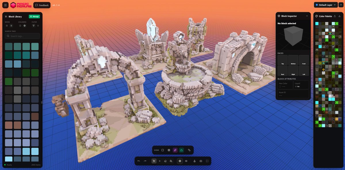 MAJOR UPDATE: You can now import .GLB &amp; .GLTF models directly into Magic Realms! 💎✨

🪄 Smart Voxelization: Automatically converts 3D models into beautiful Voxel Art. 
🎨 Intelligent Color: Advanced LAB color quantization  

#3DModeling #VoxelArt #GameDev #b3d