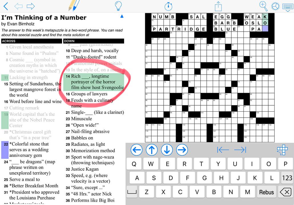 Is this for real? Supposedly from the Washington Post’s Sunday crossword?