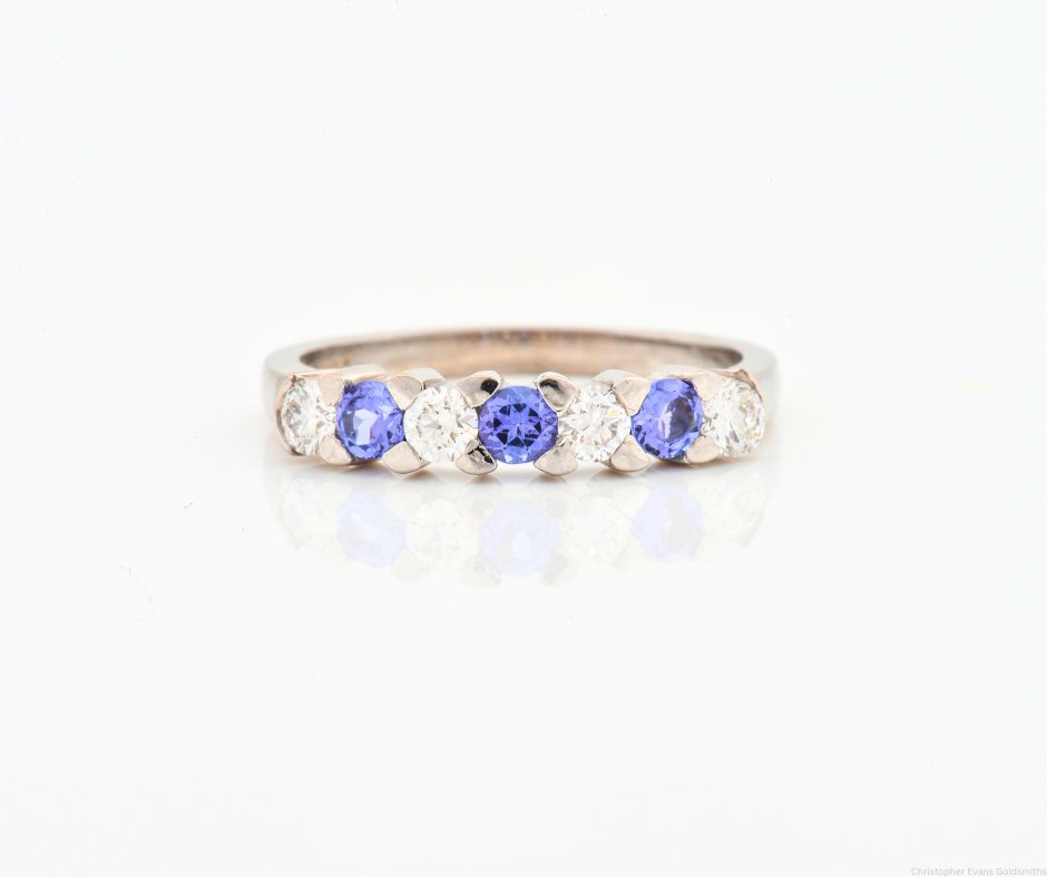 CEvansGoldsmith's tweet photo. Need some sparkle in your Saturday? Here are some of Christopher Evans Goldsmiths bespoke designs using Tanzanite, one of the birthstones for December ✨ https://t.co/R7FmrTf6Pc