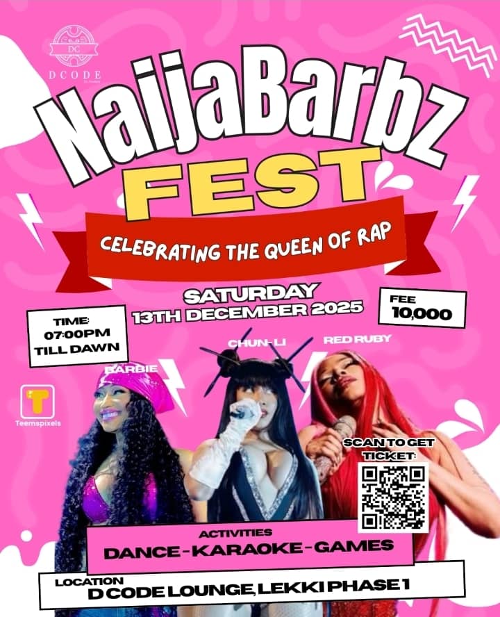 rainb0w_media's tweet photo. Naija barbz 🇳🇬 Get tf up
This Saturday, we'll be celebrating the queen of rap at the ultimate event of the year: Naija barbz festival ❤️🇳🇬

Come join us at lekki as we bond together over pink energy 🦄🇳🇬💕

Get your tickets here: https://t.co/4Bjbhih1zB https://t.co/rNiISFojju