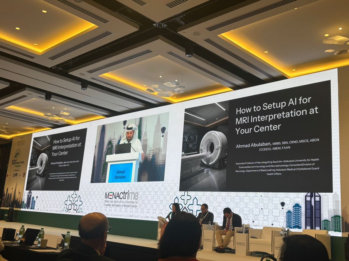 The MNGHA Neurology Department is pleased to recognize the outstanding contributions of its faculty and trainees during the 10th MENACTRIMS Congress.

We are proud to highlight the exceptional participation of
Dr. Faisal Althekair (<a href="/FaisalAlthekair/">Faisal Althekair</a>), Dr. Yaser Al Malik, and Dr.