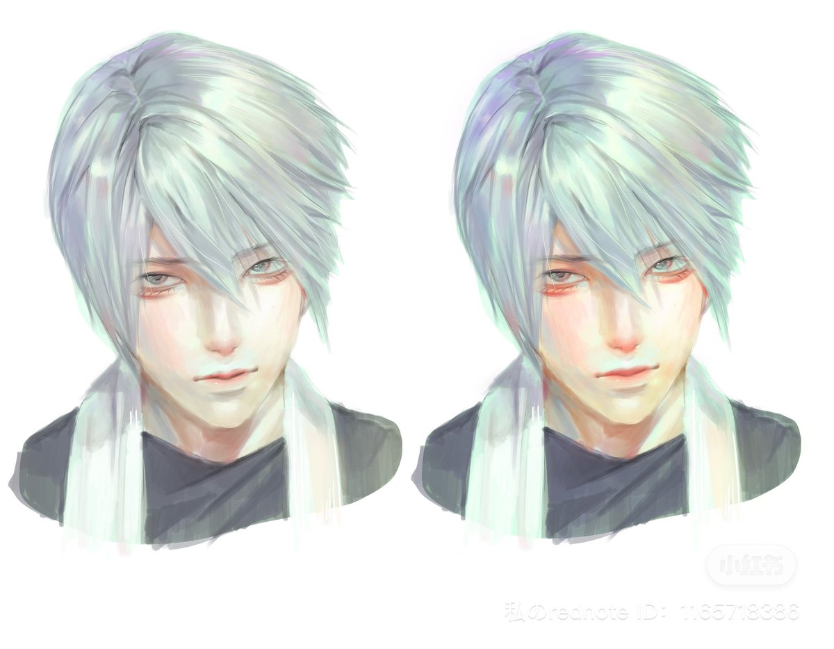 mingribei's tweet image. 練習✍️
どっちがいいかな？

#コンテ　#artwork #今月描いた絵を晒そう