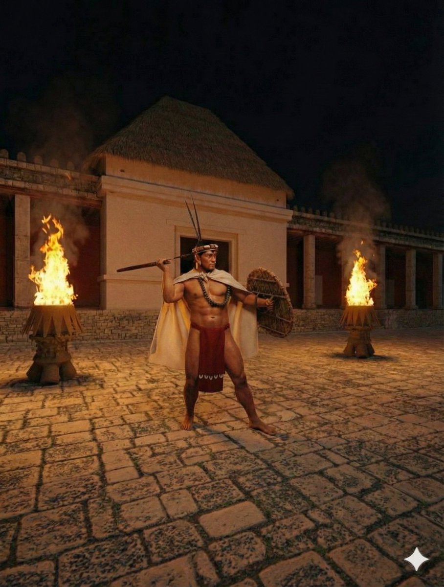 TovarOcta's tweet photo. Otra imagen más educando a gemini sobre como se veían en realidad las estructuras mesoamericanas, como en la primera imagen salí muy oscuro le pedí que me aclarara un poco y la canija me volvió Leónidas 🤣 ya quisiera andar así 🥹 https://t.co/SqUS2Zy0dh
