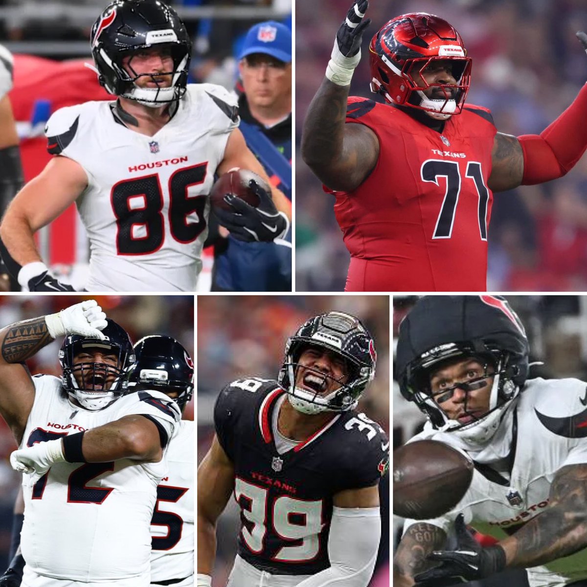 5 Texans who deserve more love this year, give them a pro-bowl vote with a retweet cause these guys are putting in work #HTownMade 

#ProBowlVote + Tytus Howard
#ProBowlVote + Dalton Schultz
#ProBowlVote + Jalen Pitre
#ProBowlVote + Tommy Togiai
#ProBowlVote + Henry To'oTo'o