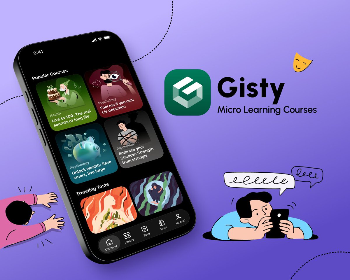 Meet Gisty — our new app for micro-learning📲!

apps.apple.com/us/app/gisty-m…

By breaking information into bite-sized lessons, Gisty transforms short daily moments — waiting in line, sipping your morning coffee, or winding down before bed — into meaningful learning opportunities. It