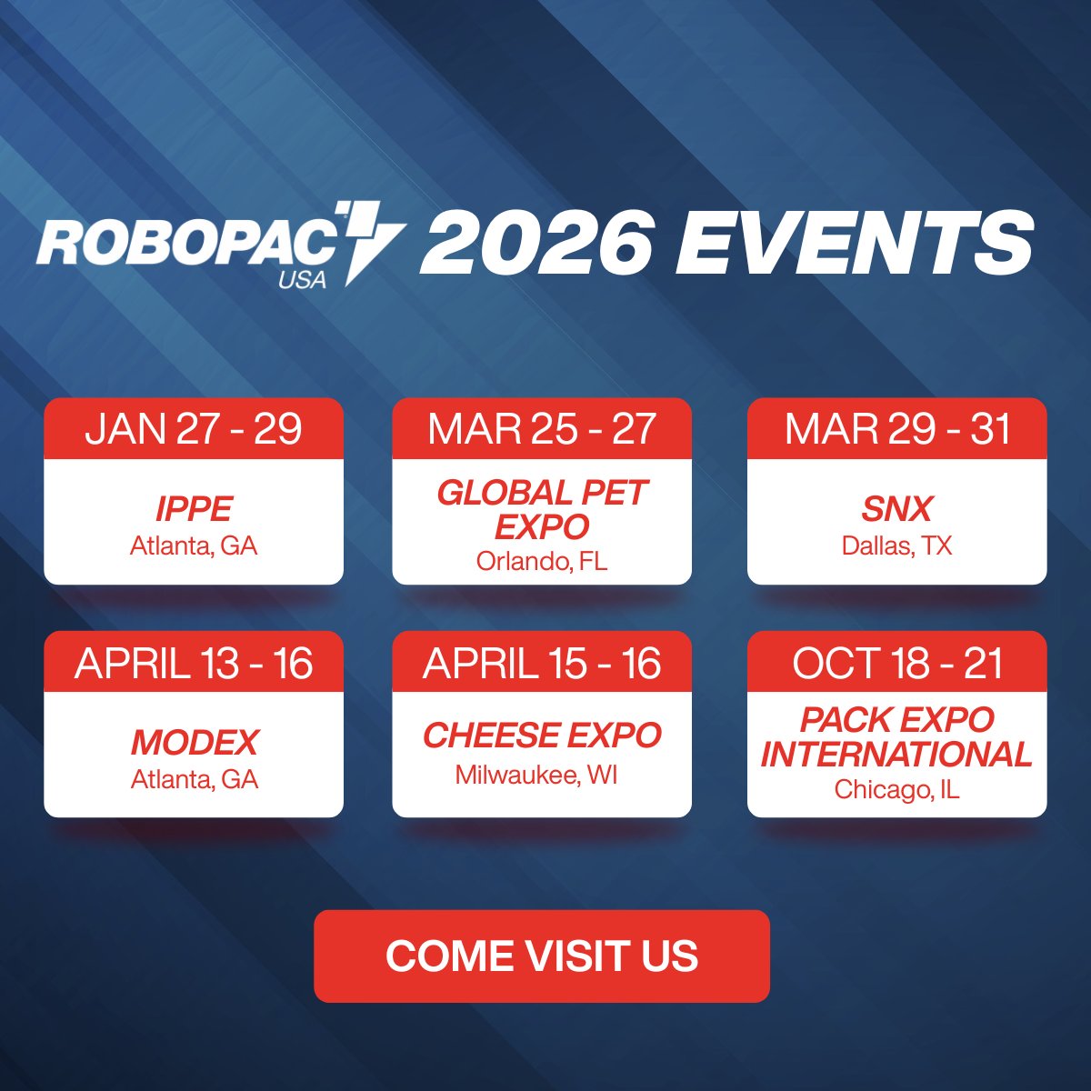 📆 2026 is just around the corner! Check out our upcoming events happening in the new year! 
Will we see you there? ⚡