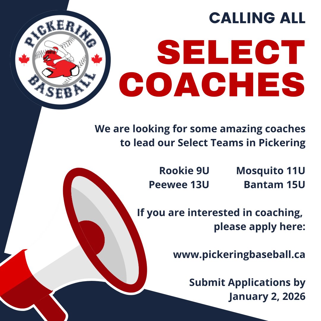 Pickering Baseball Association tweet media