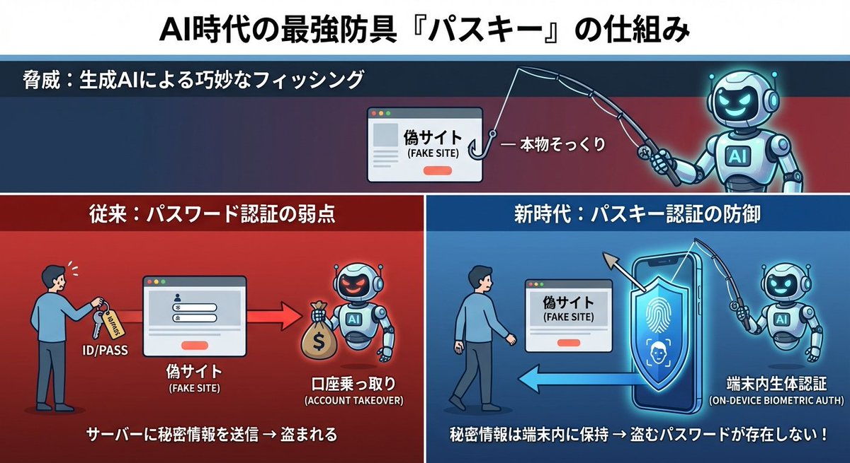 japan_x_college's tweet photo. 「パスワード管理」から解放される日が近づいている。
国内の「パスキー」導入企業が、この1年で倍増し55社に到達。
✅大和、楽天など証券大手が続々採用
✅JR東日本や日本郵政も導入
✅金融庁の指針改定が後押し
相次ぐ「口座乗っ取り」への対抗策として、IT企業だけでなく、社会インフラ企業へ急速に広がっています。