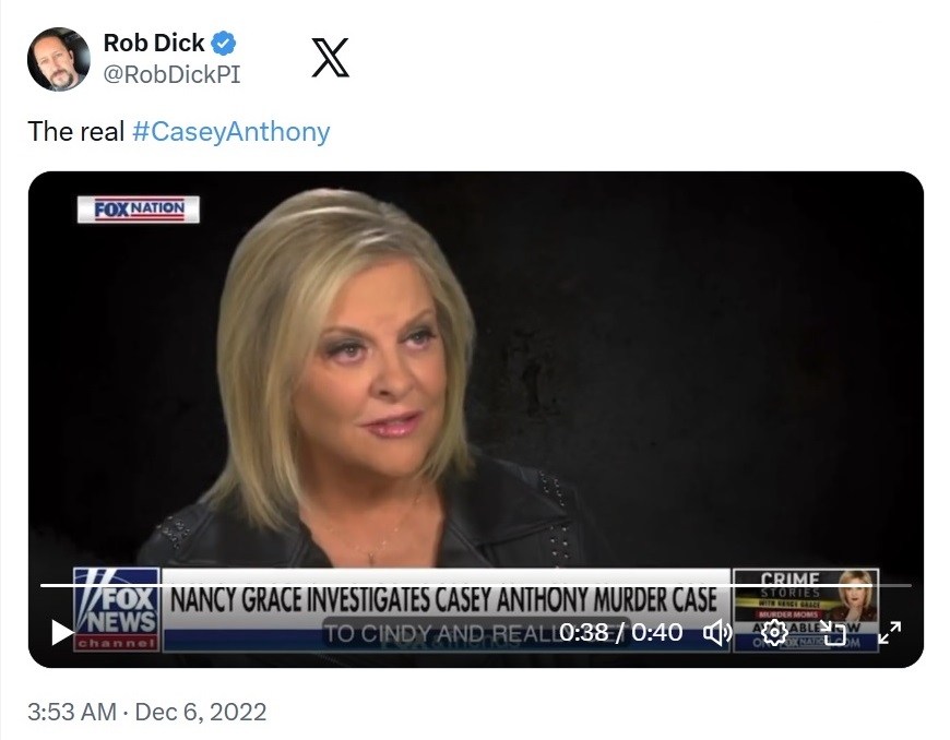 CayleeMatters's tweet photo. @RobDickPI  opinion is still the same ... #CaseyAnthony kil*led #CayleeAnthony   
@RobDickPI
Dec 6, 2022
The real Casey Anthony  
https://t.co/vY1uA7MIoU https://t.co/HqRMjDmZMv