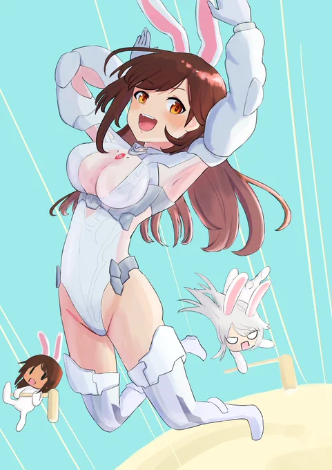 #今年も残りわずかなので今年一番伸びた絵を貼る 多分これ アニバスーツ杏奈ちゃん