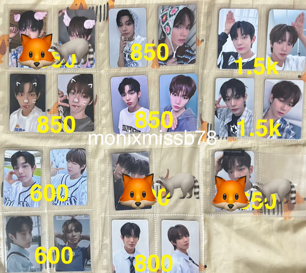 MonixMissB78's tweet photo. WTS/LFB SteJay sets
On hand and ready to ship
PAYO
Reply or DM to claim βΊοΈ
*Check #mmbproof for previous transactions
steven jl han juwon jeongwoo woongki shuaibo chih en daisuke https://t.co/TploBuuHcf