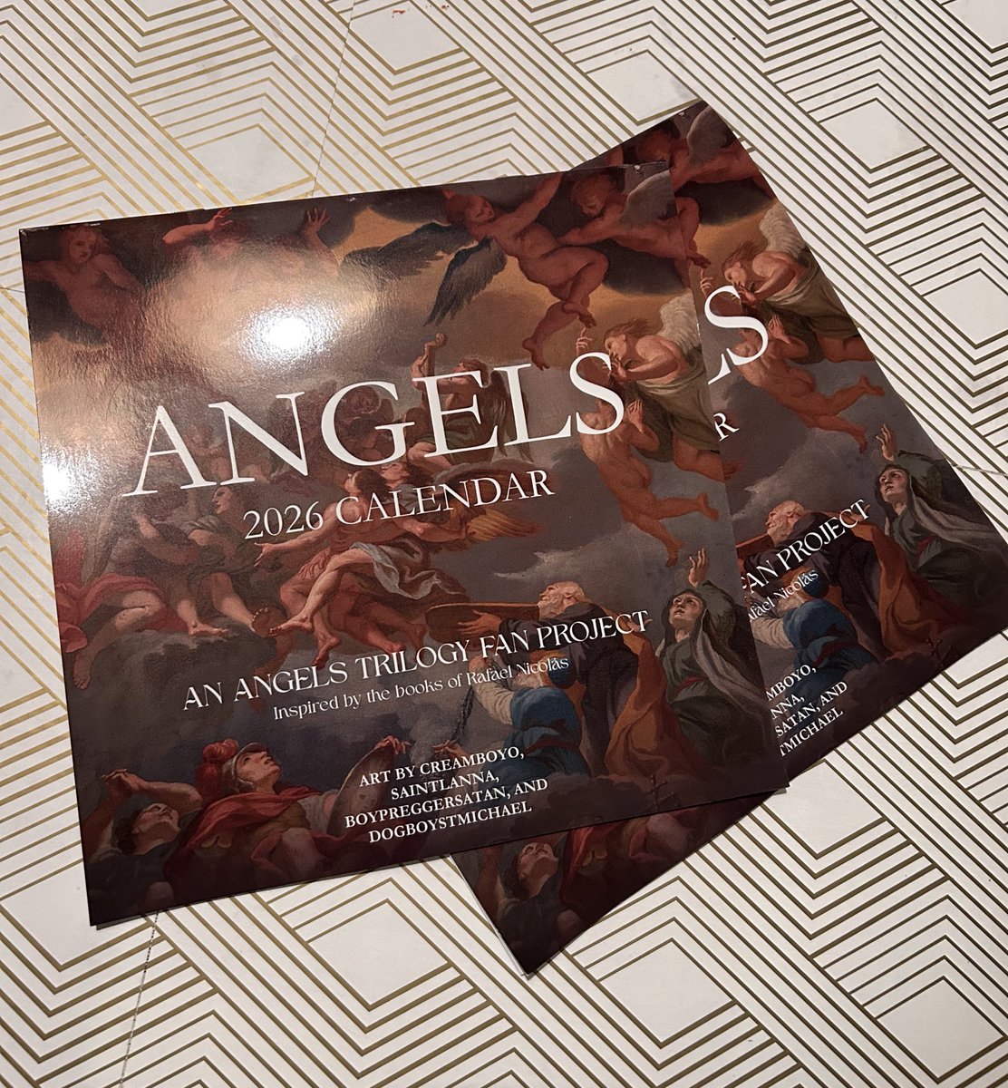 AngelsArtC's tweet photo. Calendars have arrived from our printer! We’ll begin shipping today and tomorrow. Digital orders will be sent via email this week 🪽🪽 https://t.co/0wSaUtGTIA